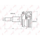 Шарнирный комплект приводного вала LYNXauto CO-8027