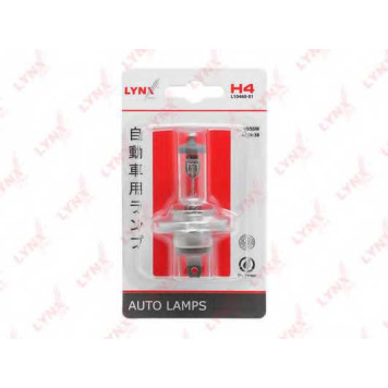 Лампа накаливания H4 12В 60/55Вт LYNXauto L10460-01-1