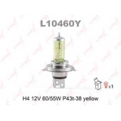 Лампа накаливания H4 12В 60/55Вт LYNXauto YELLOW L10460Y