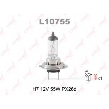 Лампа накаливания H7 12В 55Вт LYNXauto L10755
