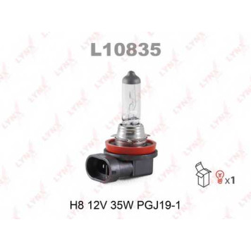 Лампа накаливания H8 12В 35Вт LYNXauto L10835
