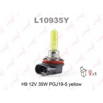 Лампа накаливания H9 12В 35Вт LYNXauto YELLOW L10935Y