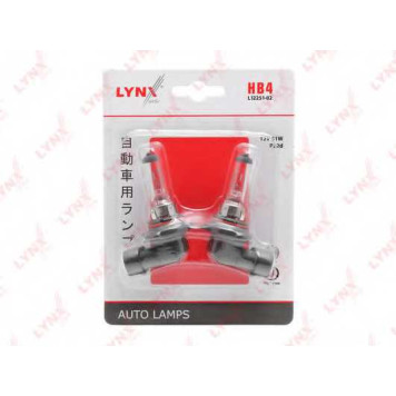 Лампа накаливания HB4 12В 51Вт LYNXauto L12251-02-1