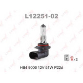 Лампа накаливания HB4 12В 51Вт LYNXauto L12251-02