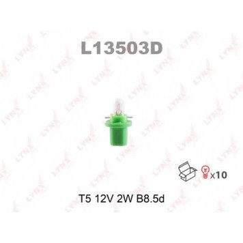 Лампа накаливания T5 12В 2Вт LYNXauto L13503D