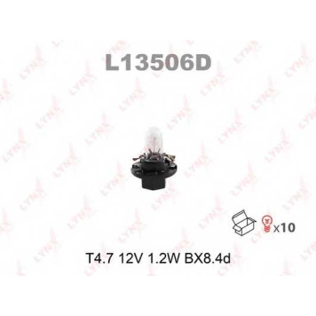 Лампа накаливания 12В 1.2Вт LYNXauto L13506D