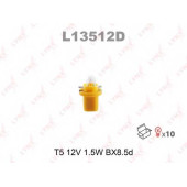 Лампа накаливания T5 12В 1.5Вт LYNXauto L13512D