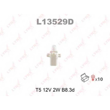 Лампа накаливания T5 12В 2Вт LYNXauto L13529D