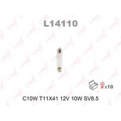 Лампа накаливания C10W 12В 10Вт LYNXauto L14110