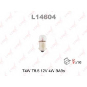 Лампа накаливания T4W 12В 4Вт LYNXauto L14604