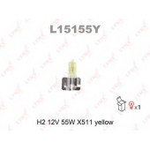 Лампа накаливания H2 12В 55Вт LYNXauto YELLOW L15155Y