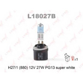 Лампа накаливания H27W/1 12В 27Вт LYNXauto SUPER WHITE L18027B