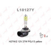 Лампа накаливания H27W/2 12В 27Вт LYNXauto YELLOW L18127Y