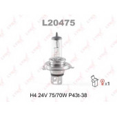Лампа накаливания H4 24В 75/70Вт LYNXauto L20475