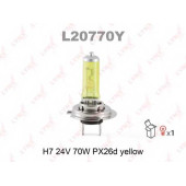 Лампа накаливания H7 24В 70Вт LYNXauto YELLOW L20770Y
