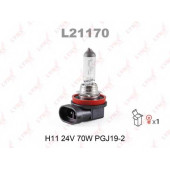 Лампа накаливания H11 24V 70W PGJ19-2 LYNXauto L21170