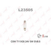 Лампа накаливания C5W 24В 5Вт LYNXauto L23505