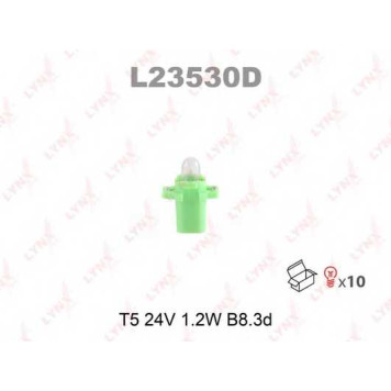 Лампа накаливания T5 24В 1.2Вт LYNXauto L23530D