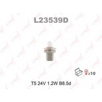 Лампа накаливания T5 24В 1.2Вт LYNXauto L23539D