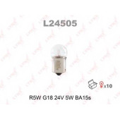 Лампа накаливания R5W 24В 5Вт LYNXauto L24505