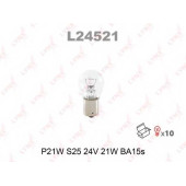 Лампа накаливания P21W 24В 21Вт LYNXauto L24521