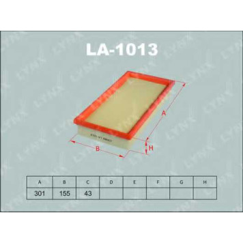 Фильтр воздушный LYNXauto LA-1013