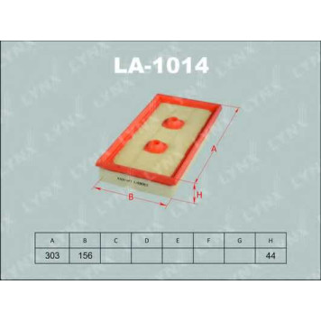 Фильтр воздушный LYNXauto LA-1014