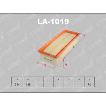 Фильтр воздушный LYNXauto LA-1019