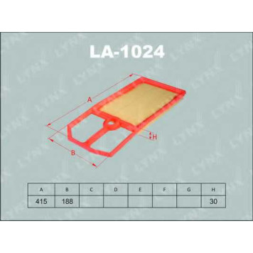 Фильтр воздушный LYNXauto LA-1024