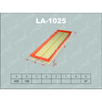 Фильтр воздушный LYNXauto LA-1025