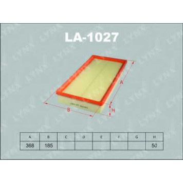 Фильтр воздушный LYNXauto LA-1027
