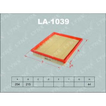 Фильтр воздушный LYNXauto LA-1039