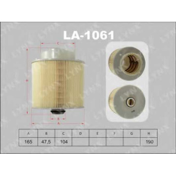 Фильтр воздушный LYNXauto LA-1061