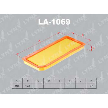 Фильтр воздушный LYNXauto LA-1069