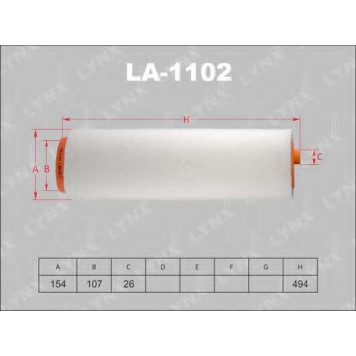 Фильтр воздушный LYNXauto LA-1102