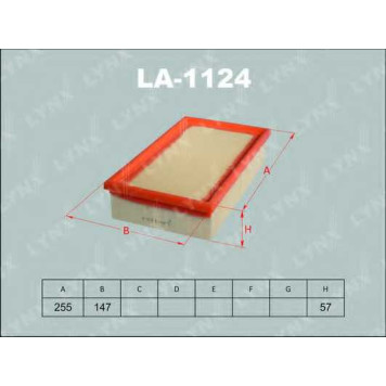 Фильтр воздушный LYNXauto LA-1124