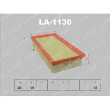 Фильтр воздушный LYNXauto LA-1130