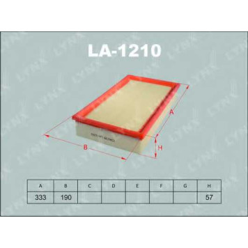 Фильтр воздушный LYNXauto LA-1210