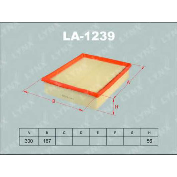 Фильтр воздушный LYNXauto LA-1239