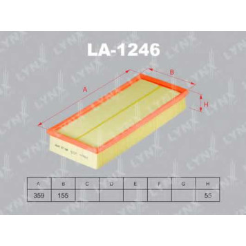 Фильтр воздушный LYNXauto LA-1246
