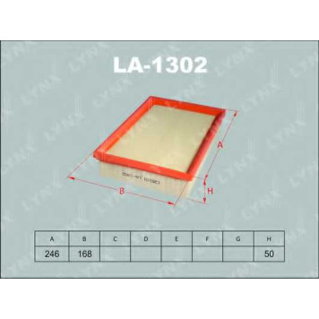 Фильтр воздушный LYNXauto LA-1302