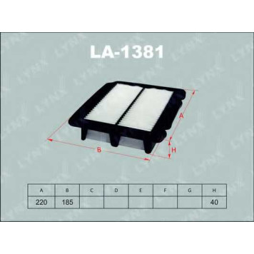 Фильтр воздушный LYNXauto LA-1381