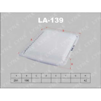 Фильтр воздушный LYNXauto LA-139