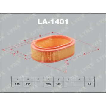 Фильтр воздушный LYNXauto LA-1401