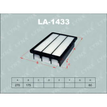 Фильтр воздушный LYNXauto LA-1433