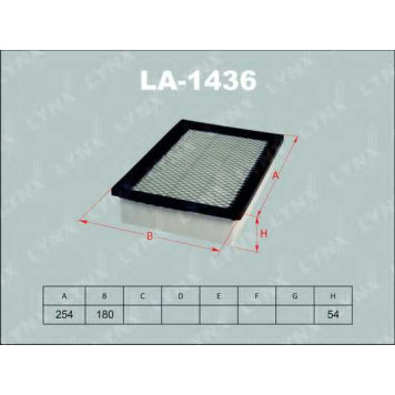 Фильтр воздушный LYNXauto LA-1436