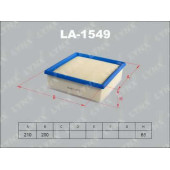 Фильтр воздушный LYNXauto LA-1549