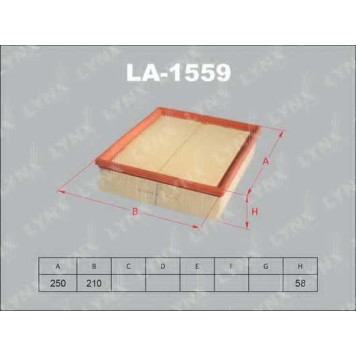 Фильтр воздушный LYNXauto LA-1559