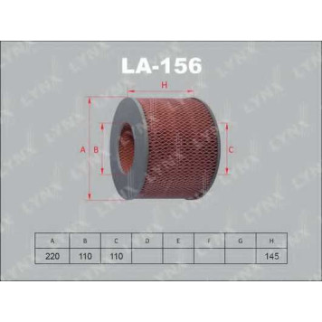 Фильтр воздушный LYNXauto LA-156