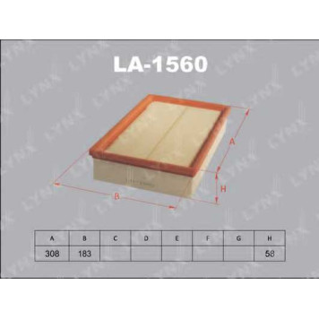 Фильтр воздушный LYNXauto LA-1560